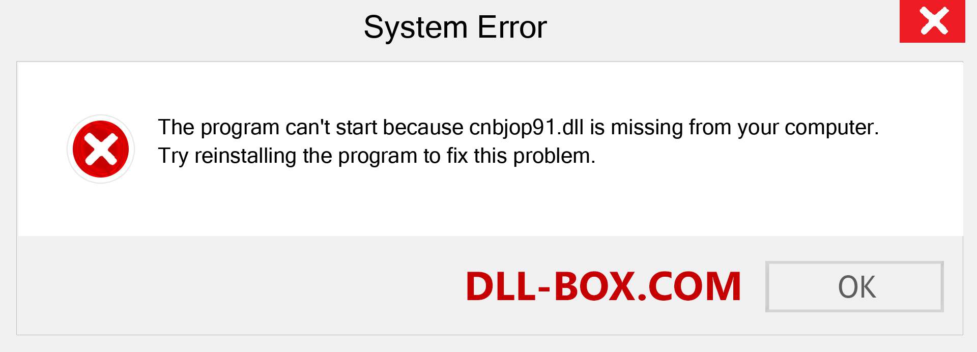  cnbjop91.dll file is missing?. Download for Windows 7, 8, 10 - Fix  cnbjop91 dll Missing Error on Windows, photos, images